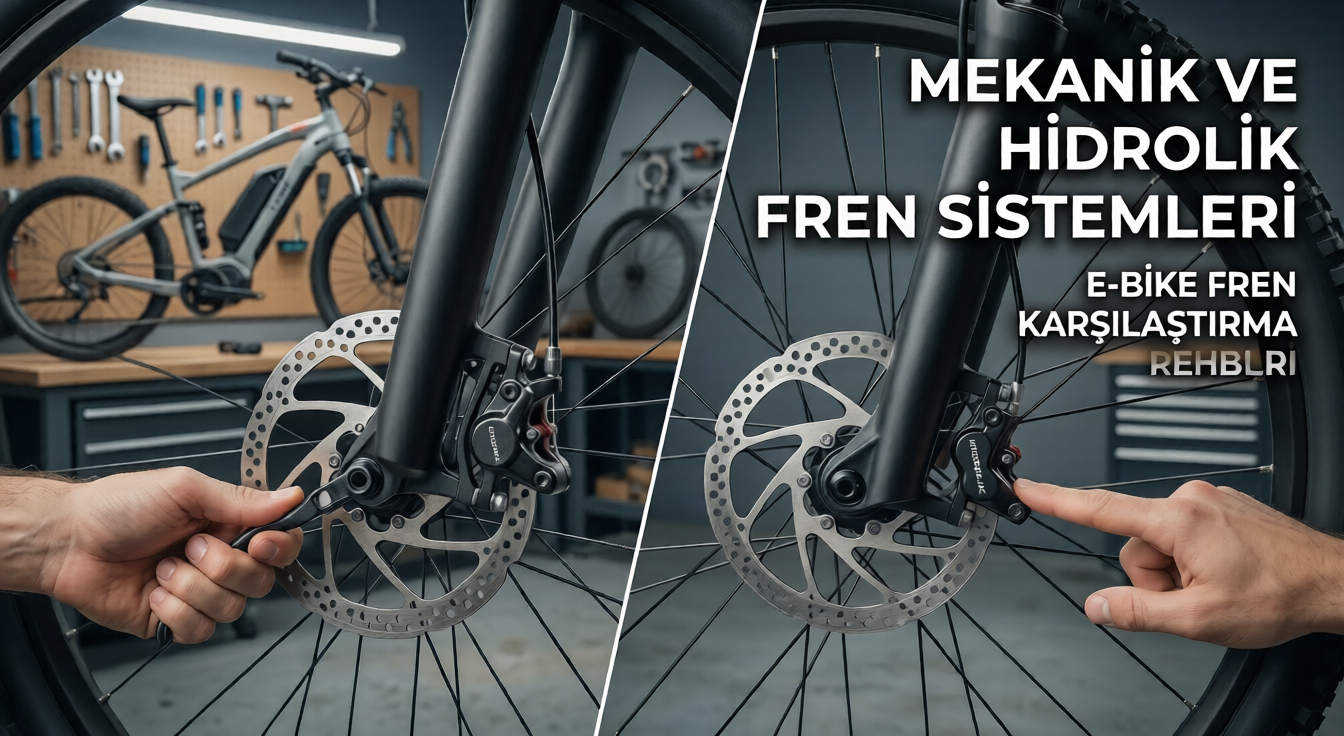 Elektrikli Bisiklet Fren Sistemleri: Mekanik vs. Hidrolik Disk Fren